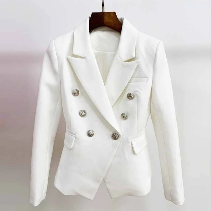 women's teddy bear coat -Women's Blazer Double Beasted Coat wit Buttons Trendy Jackets