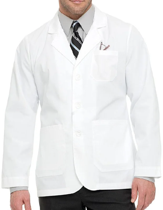 sophisticated evening coat for women -Landau Men's 30.75 inch Five Pocket Consultation Medical Lab Coat