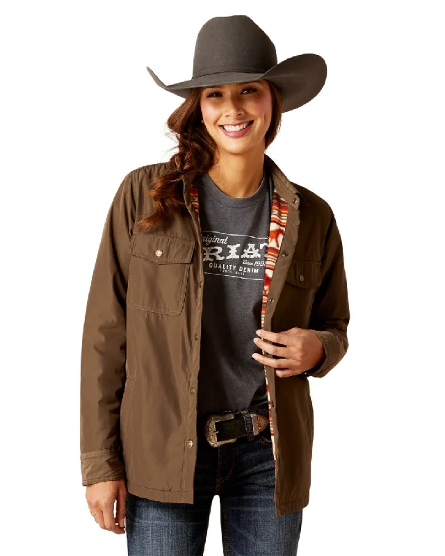 stylish knitted jacket for women -Ariat Womens Dilon Shirt Jacket