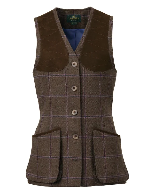 versatile casual coat for women -Laksen Pippa Beauly Tweed Shooting Vest