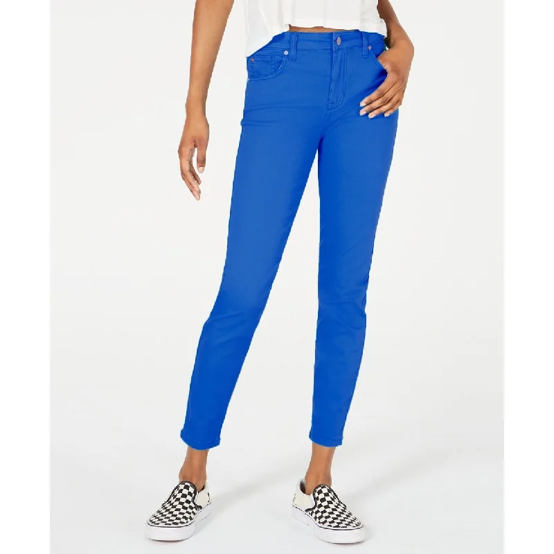 trendy oversized boyfriend jeans for ladies -Celebrity Pink Juniors' Women's Ankle Skinny Jeans Blue Size 1