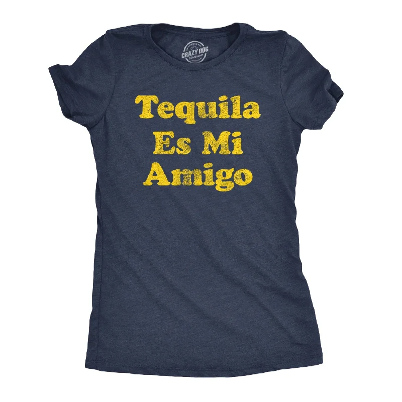 breathable linen camisole for ladies -Tequila Es Mi Amigo Women's T Shirt