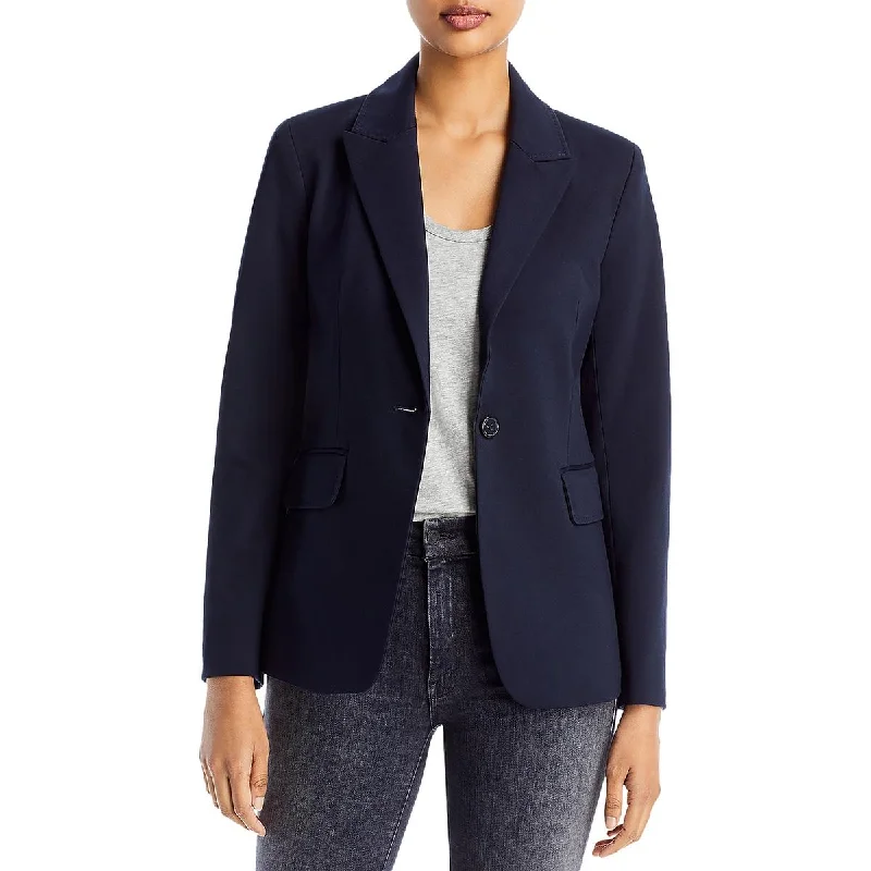 military-style coat for women -Kobi Halperin Womens Solid Workwear One-Button Blazer