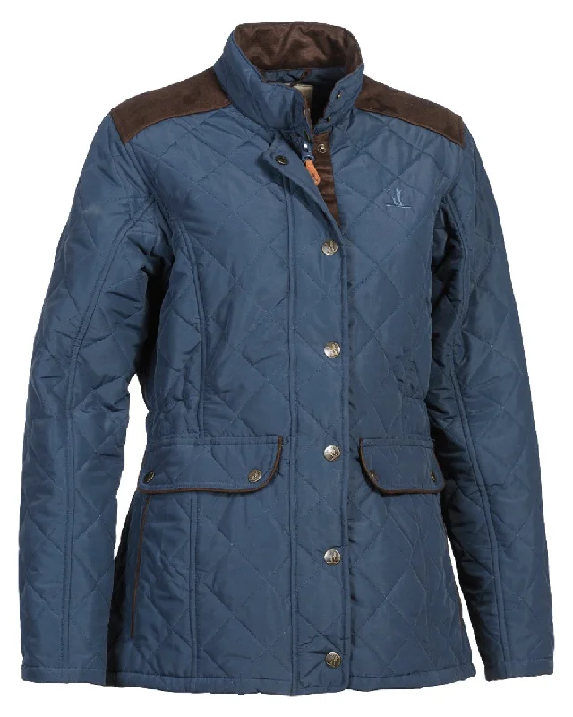 cozy teddy coat for ladies -Percussion Ladies Edinburgh Quilted Jacket