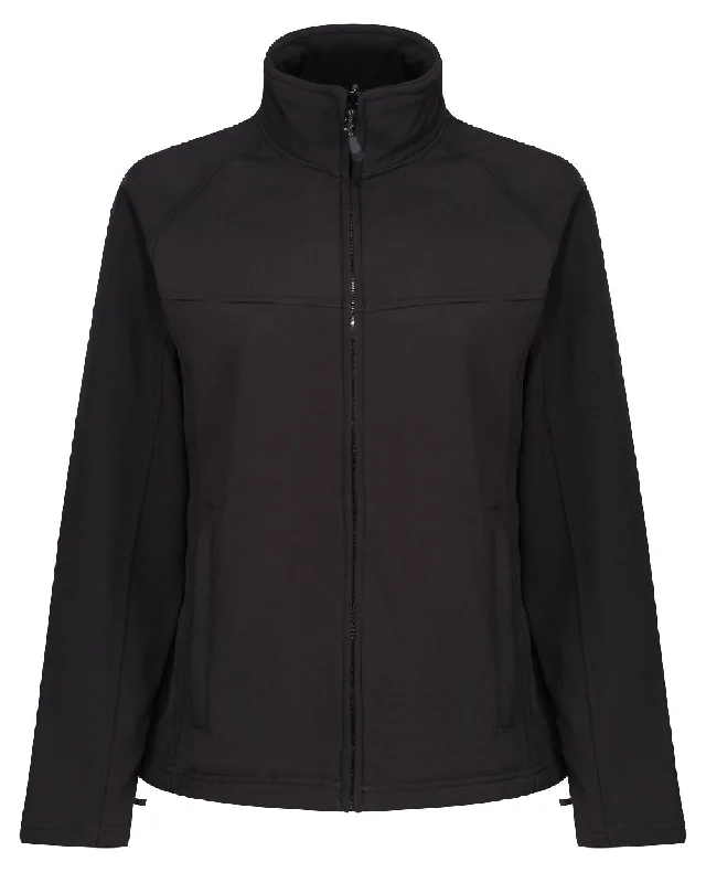 ladies' waterfall drape coat -Regatta Womens Uproar Softshell Jacket