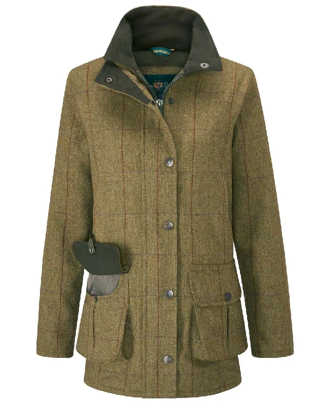 winter parka for women -Alan Paine Rutland Ladies Waterproof Tweed Jacket