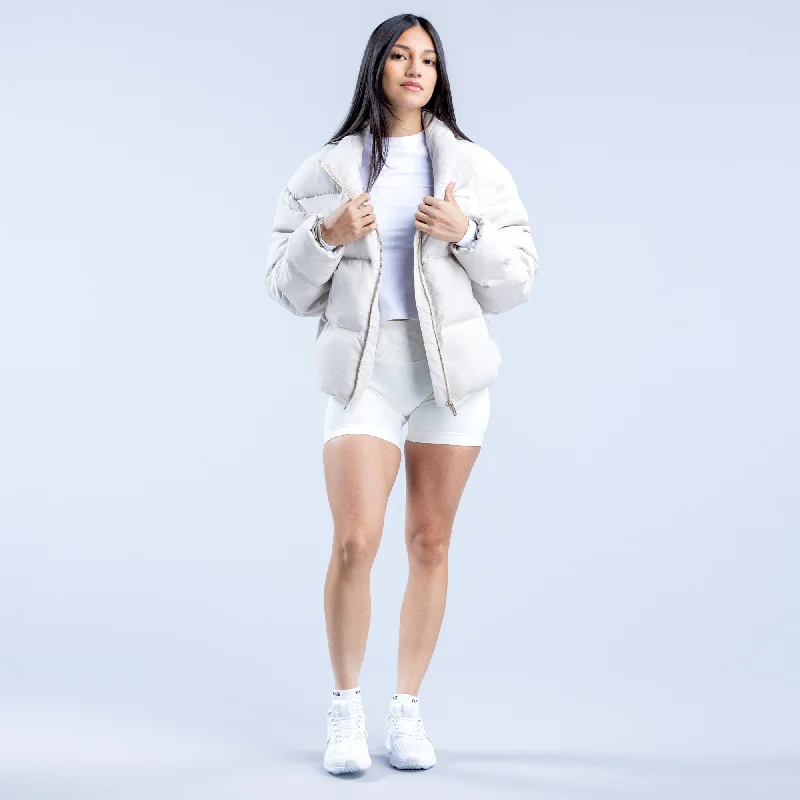 oversized women's coat -Revive Short Down Jacket