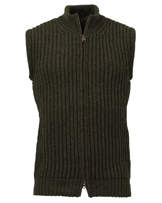 ladies' soft knit cardigan coat -Laksen Oban Knitted Vest