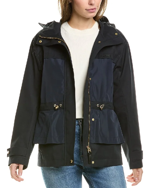 women's faux fur coat -Mackage Rain Jacket