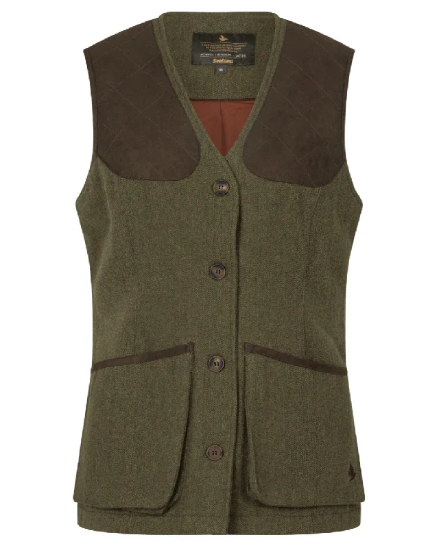 ladies' long hooded winter coat -Seeland Hillside Harriet Waistcoat