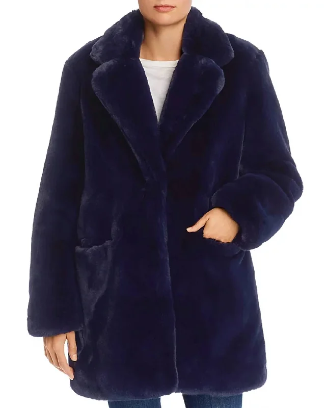 women's reversible coat -Sophie 2 Car Coat In Violet