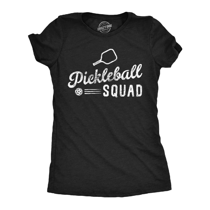 oversized cotton tee for women -Pickleball Squad Women's T Shirt