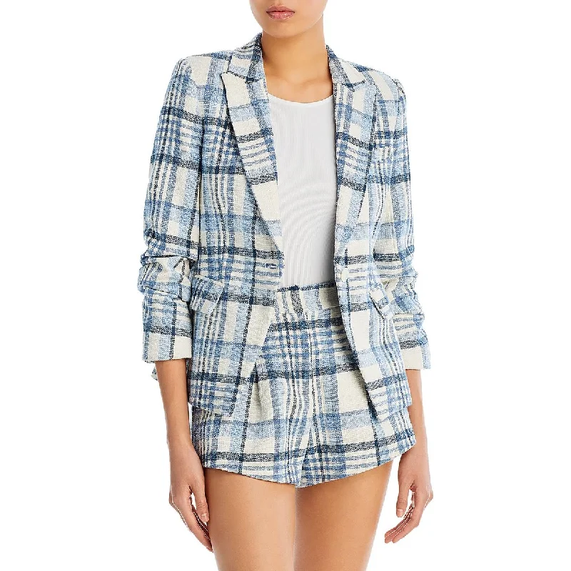 versatile casual coat for women -Derek Lam 10 Crosby Womens Ralph Tweed Work One-Button Blazer