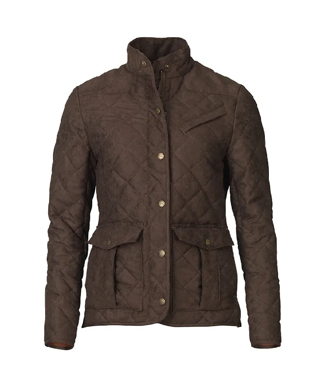 women's teddy bear coat -Laksen Lady Hampton Quilted Jacket