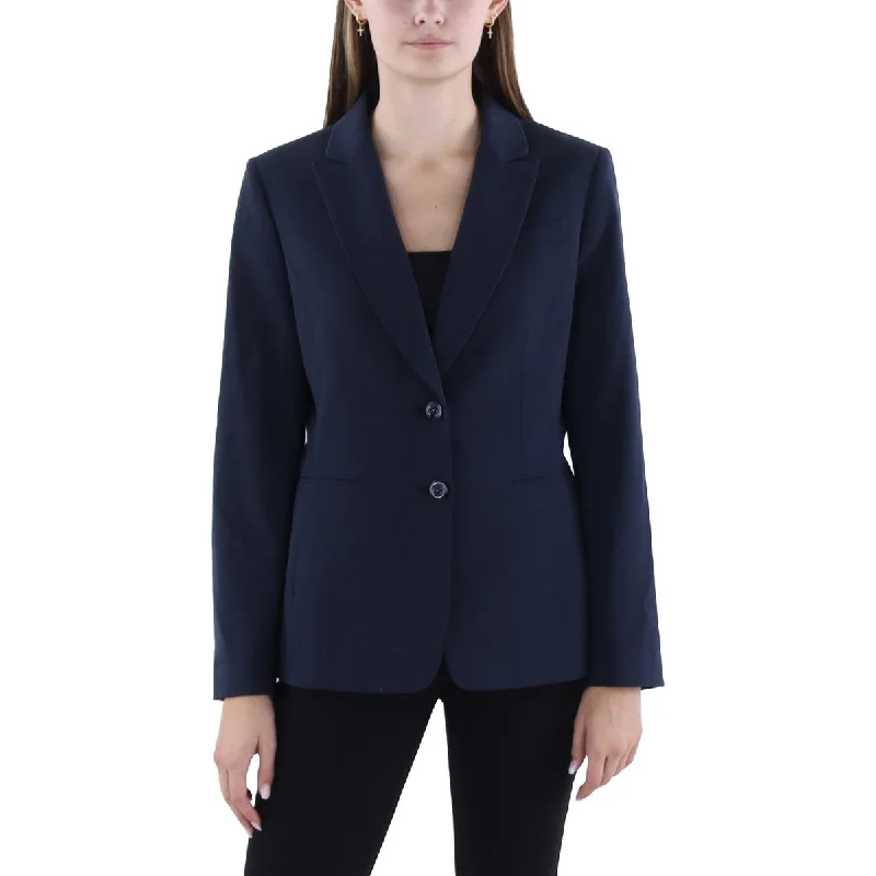 trendy plaid coat for women -Tahari ASL Womens Suit Separate Office Two-Button Blazer