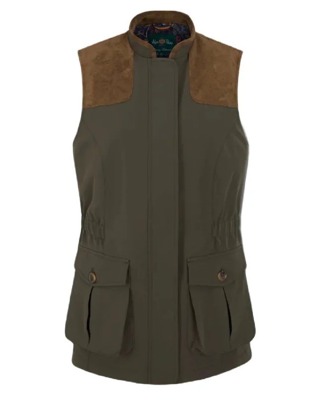 warm shearling coat for women -Alan Paine Ladies Lockwood Shooting Waistcoat