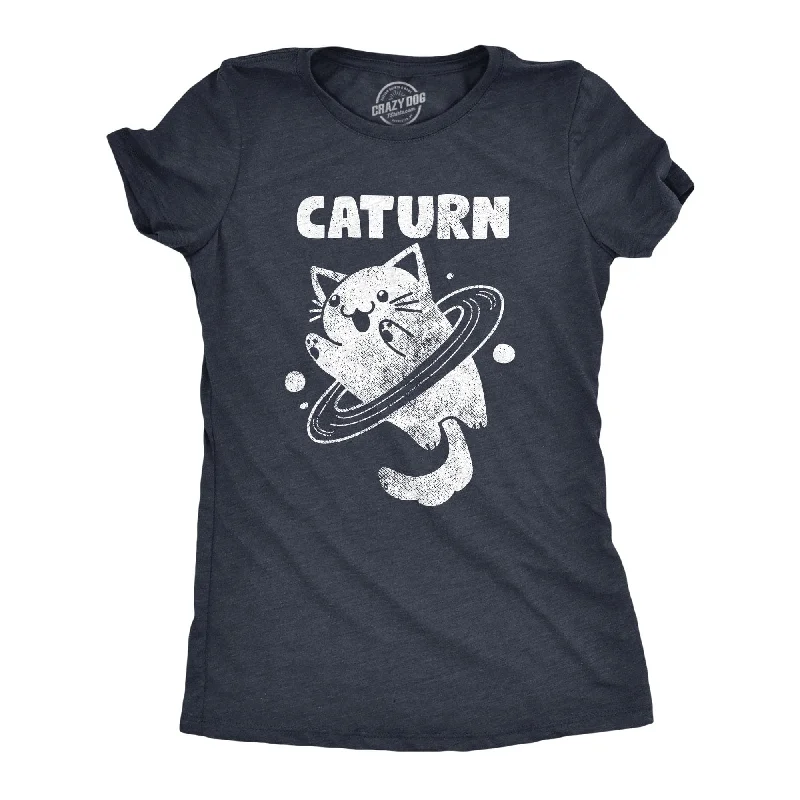 women's ribbed knit top -Caturn Women's T Shirt