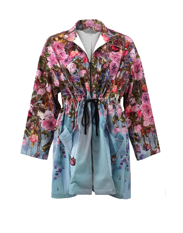 women's stylish blazer -Hanging Flowers Jacket