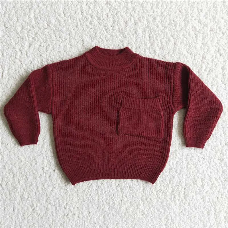 ladies' pastel-colored top -Claret Sweater