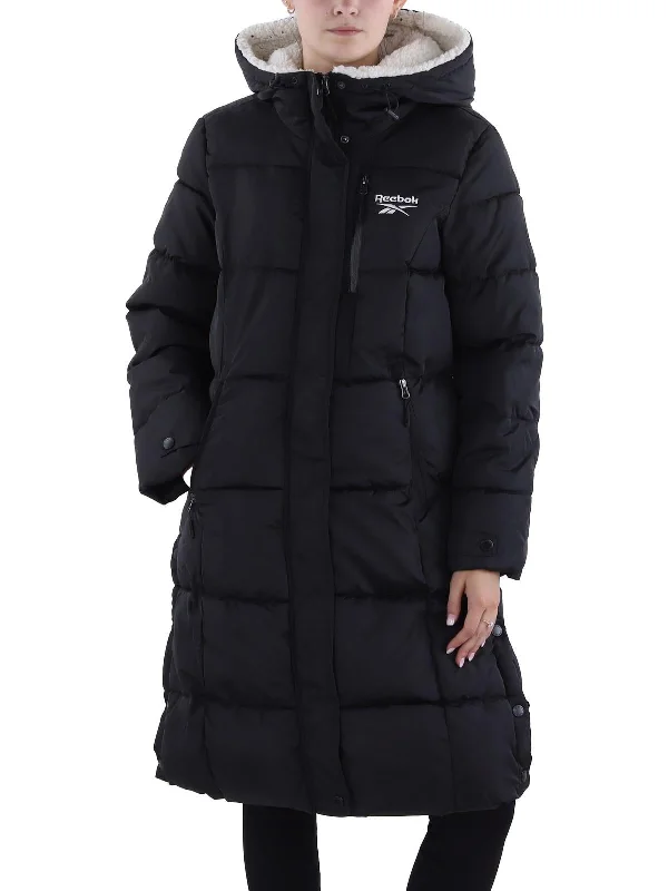 women's lightweight jacket -Womens Insulated Faux Fur Lined Puffer Jacket