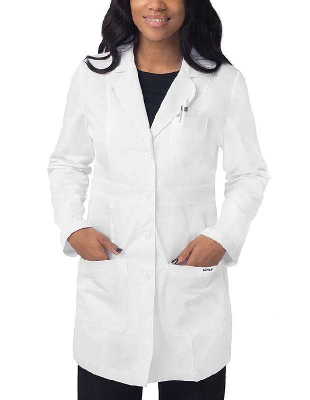 ladies' lightweight anorak coat -Adar Sivvan Women's 33 Modern Slim Lab Coat