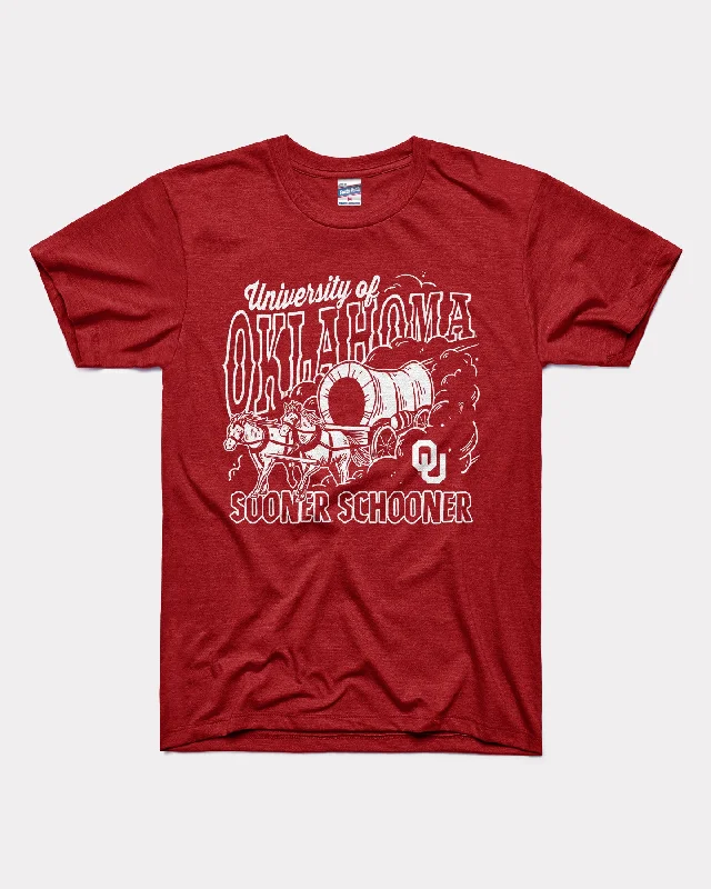 breathable moisture-wicking top for women -Oklahoma Sooner Schooner Cardinal T-Shirt