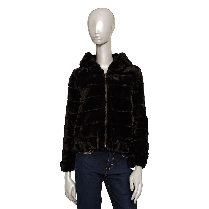 ladies' fur-lined jacket -Baldinini Trend  Polyester Jackets & Women's Coat