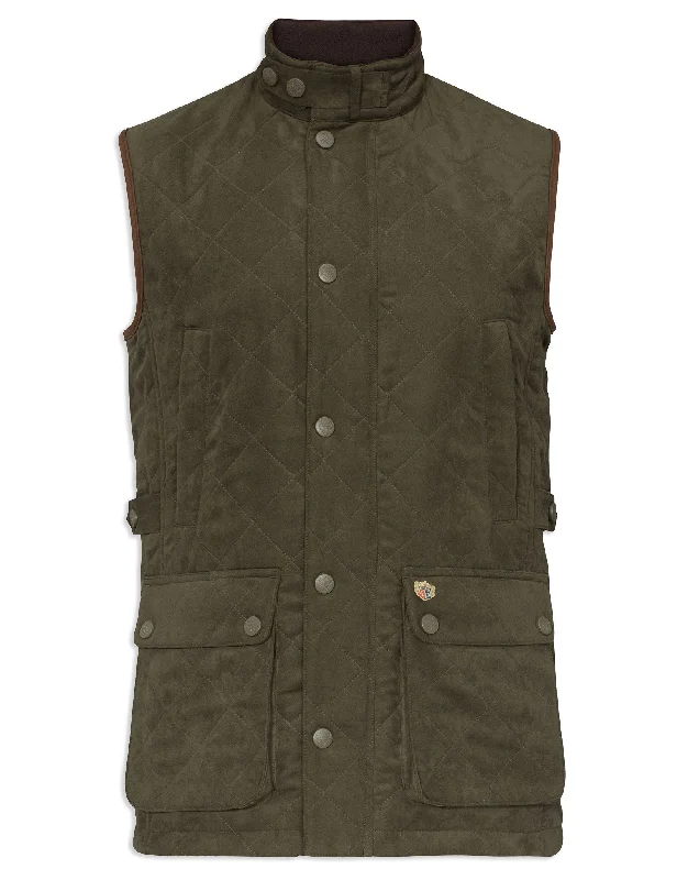 warm down coat for women -Alan Paine Felwell Quilted Waistcoat