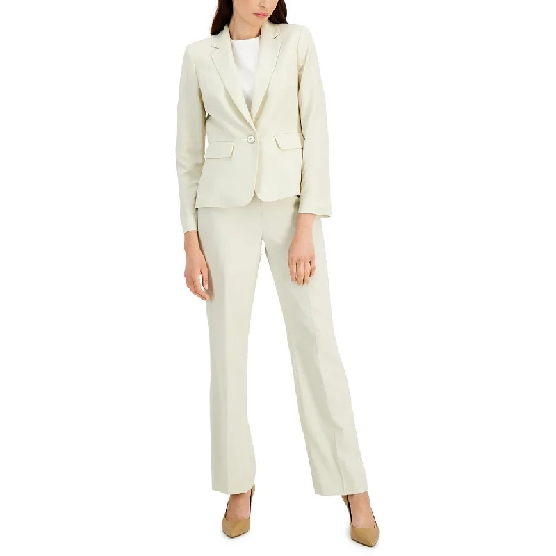 stylish knitted jacket for women -Le Suit Womens Office Work Wear One-Button Blazer