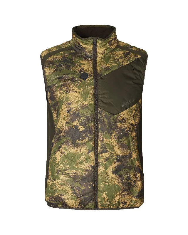 casual oversized shacket for women -Harkila Heat Camo Waistcoat