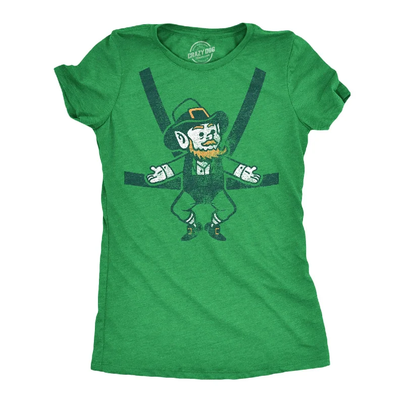 stylish ruffle blouse for women -Leprechaun Baby Harness Women's T Shirt