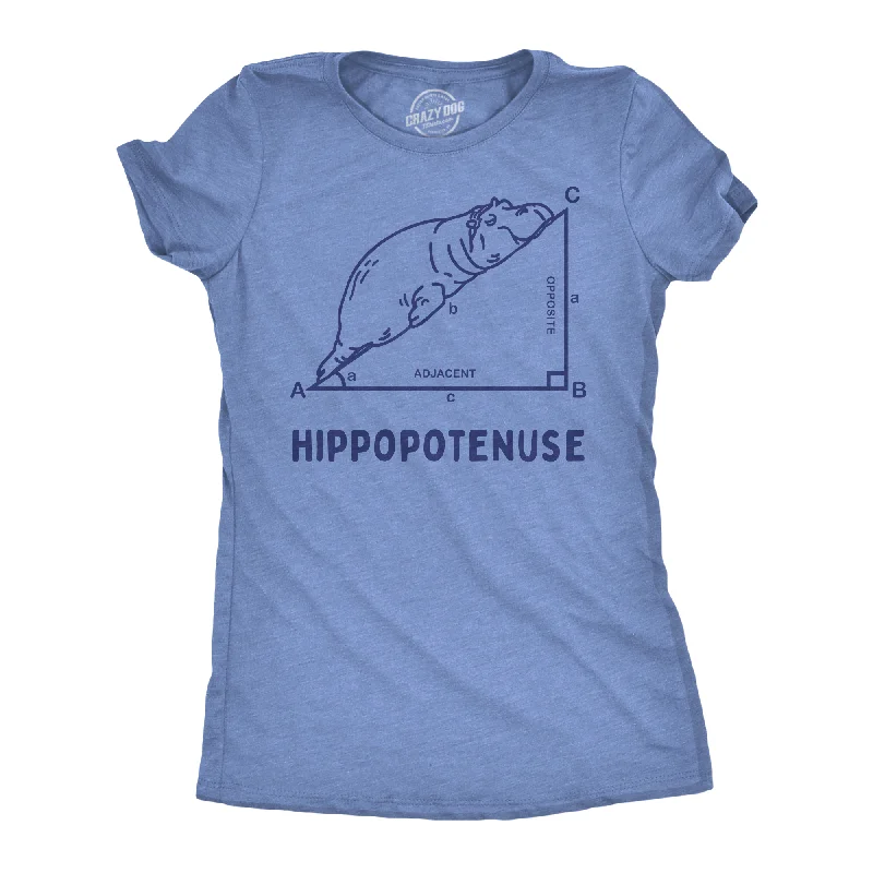 elegant embroidered top for women -Hippopotenuse Women's T Shirt