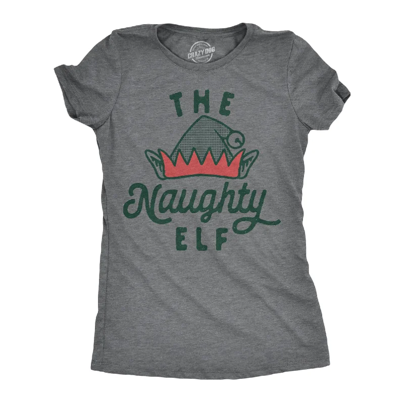 elegant chiffon tunic top for women -The Naughty Elf Women's T Shirt