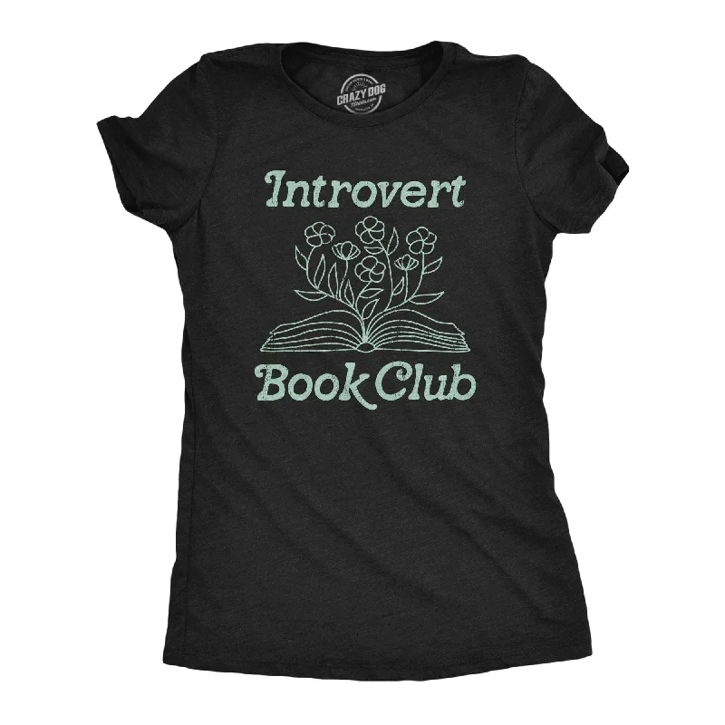 women's embroidered boho blouse -Introvert Book Club Women's T Shirt