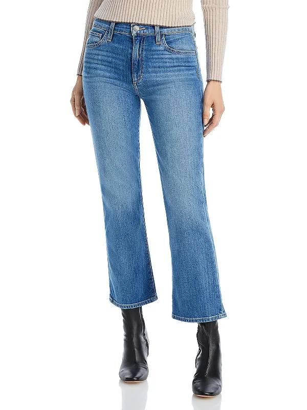 high-stretch slim fit jeans for ladies -The Callie Womens Knit Denim Bootcut Jeans