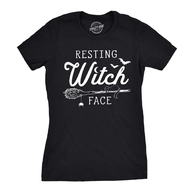 soft-touch modal t-shirt for women -Resting Witch Face Broomstick Women's T Shirt