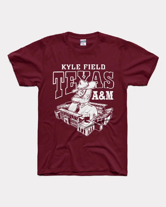 women's sporty zip-up pullover -Texas A&M Aggies Kyle Field Maroon T-Shirt