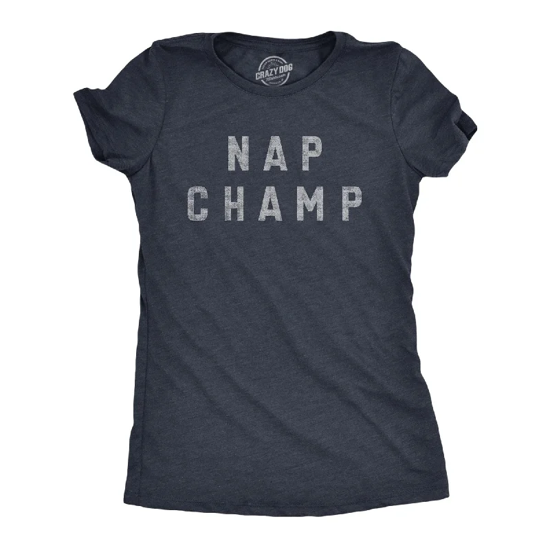 women's embroidered boho blouse -Nap Champ Women's T Shirt