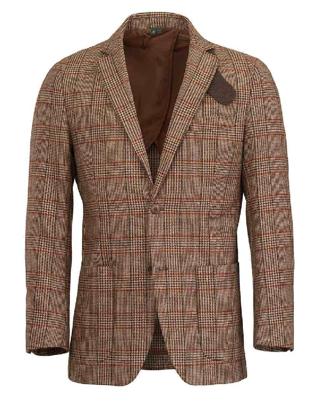 women's double-breasted coat -Laksen Cavendish Tweed Game Sports Jacket