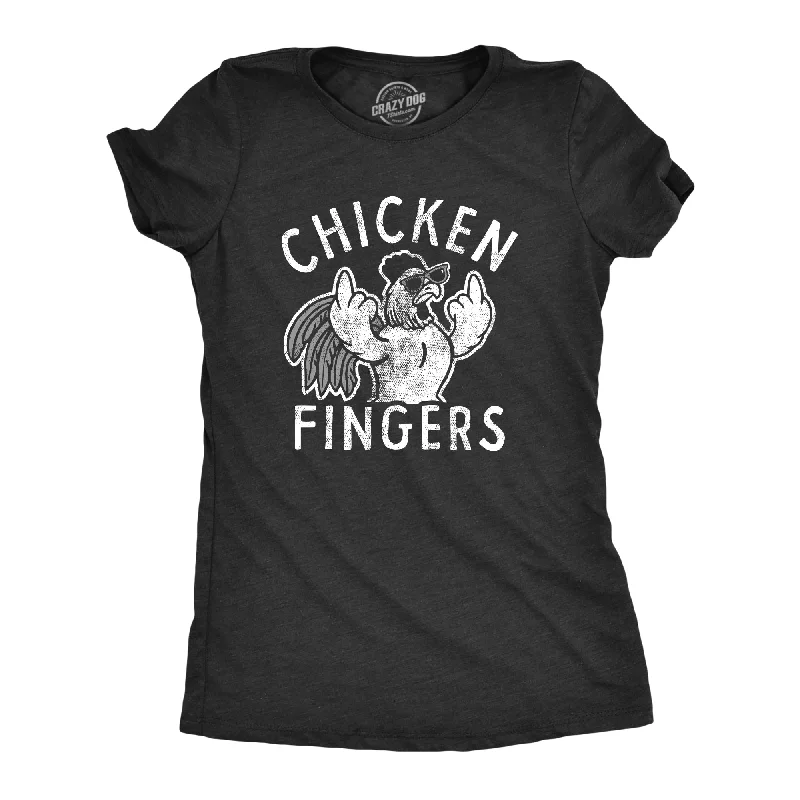 ladies' ruched front blouse -Chicken Fingers Women's T Shirt