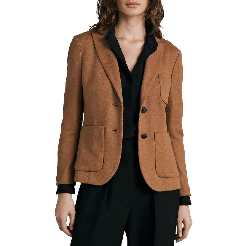 casual oversized shacket for women -Rag & Bone Womens Nancy Wool Suit Separate Two-Button Blazer