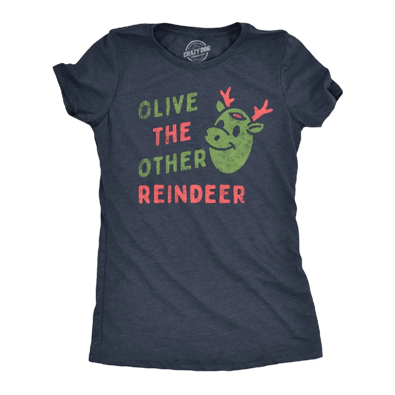 classic collared shirt for ladies -Olive The Other Reindeer Women's T Shirt