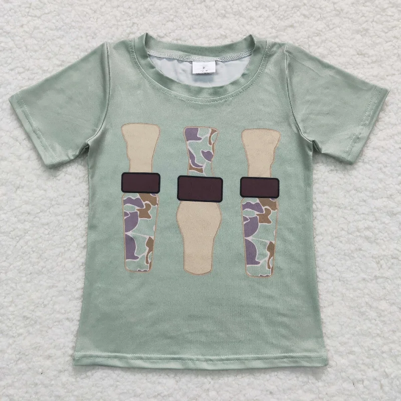 women's off-shoulder knit sweater -BT0374 baby boy clothe Camouflage bottle boy summer shirt