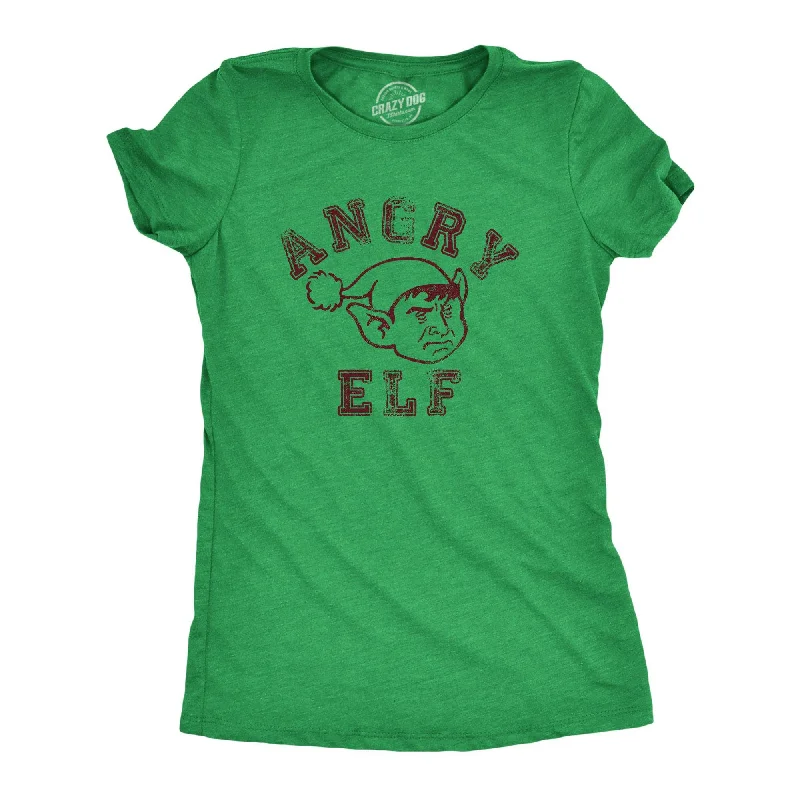 ladies' casual tunic top -Angry Elf Women's T Shirt