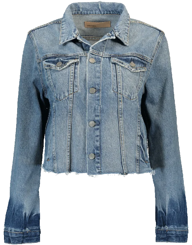 ladies' wool overcoat -Cara Denim Jacket