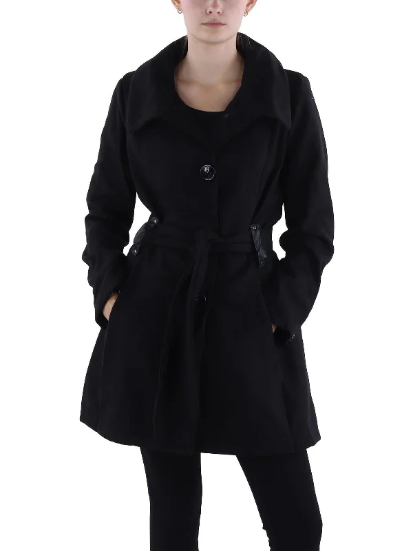 winter-ready faux shearling jacket for women -Womens Fleece Lightweight Overcoat