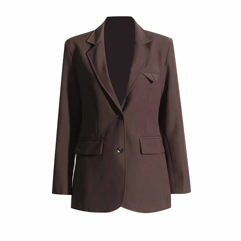 ladies' quilted coat -Women's Single Breasted Suit Jacket