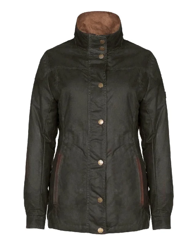 women's outdoor fleece jacket -Dubarry Mountrath Waxed Jacket