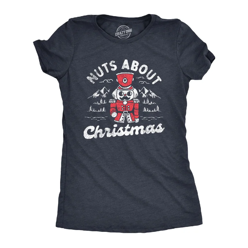 women's soft lounge top -Nuts About Christmas Women's T Shirt