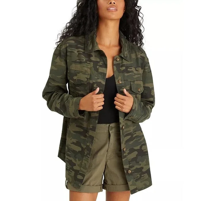 versatile trench coat for ladies -Sanctuary Women's Dusty Jacket Dark Green Size Extra Large - X-Large